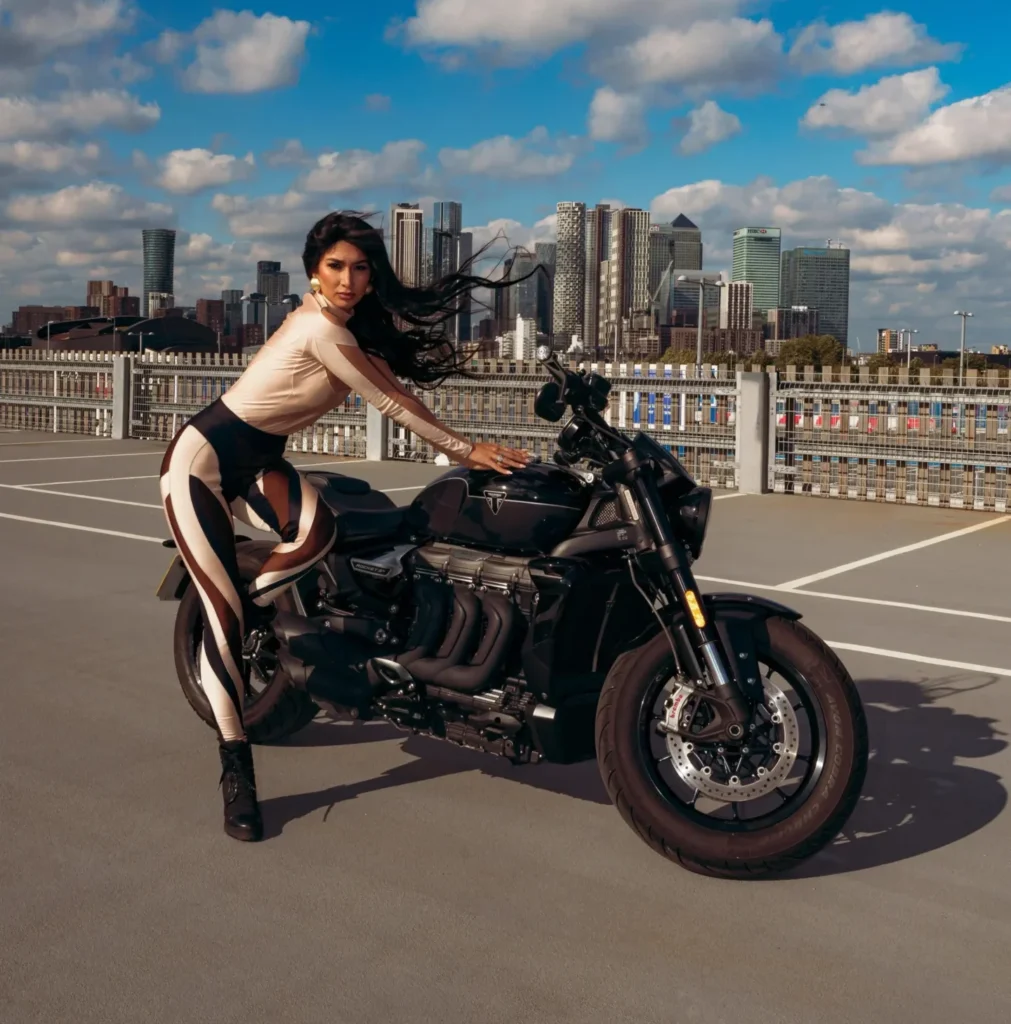 Sallyha Din Merging Luxury Fashion with the Thrill of Motorcycling